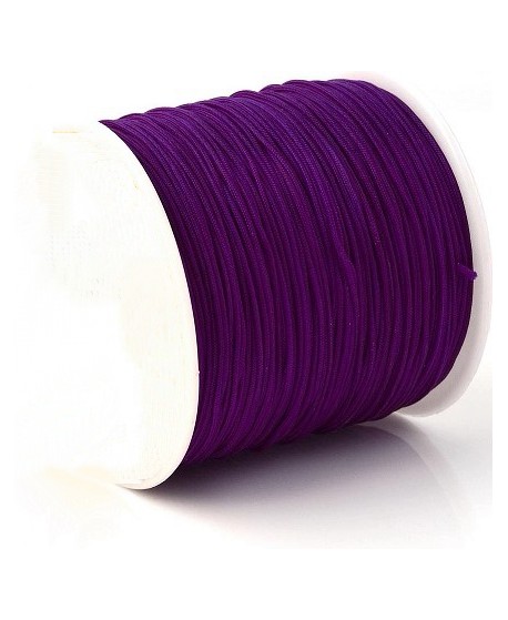 Hilo macramé (nylon) 0,8mm púrpura oscuro, precio por carrete de 100 metros