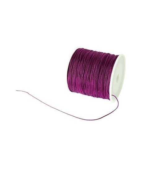 Hilo macramé (nylon) 0,8mm púrpura, precio por carrete de 100 metros