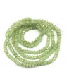 Rondel Cristal facetado electroplate verde  4x3mm paso 1mm, tira de 47,5cm (149 unidades)