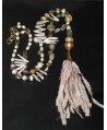 Collar perlas y borla sari
