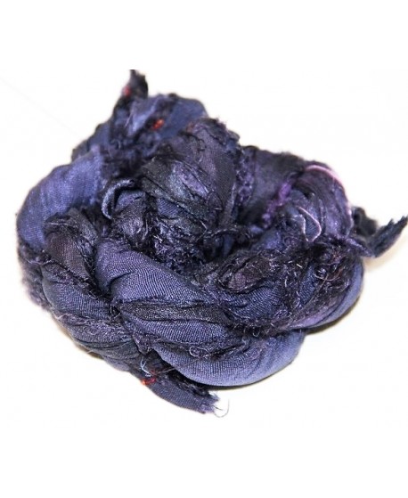 Seda sari royal purple  25 gramos, 8-10 metros