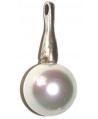 colgante perla redonda 55mm largox35mm y zamak baño de plata