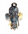 colgante elefante bronce 50x90mm, patinado