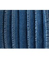 Cordón ante redondo 6mm azul calidad superior  precio por 50cm