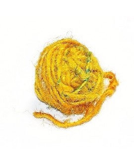Hilo reciclado de seda sari, 4/5mm, precio por metro