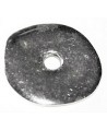 Donut ondulada 20mm, zamak baño de plata, precio por 10 unidades