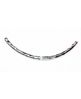 Medio collar con swarovski pasific opal  Zamak baño de plata 101x5,5mm, paso 2mm