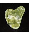 Jade colgante corazón irregular 75x505mm, paso 2mm