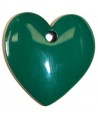 Colgante corazón verde 78x70mm