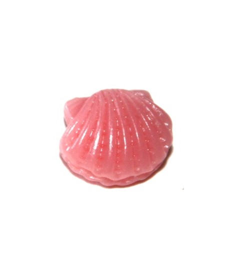 Entre-pieza resina conchita rosa 10x12mm, paso 1mm
