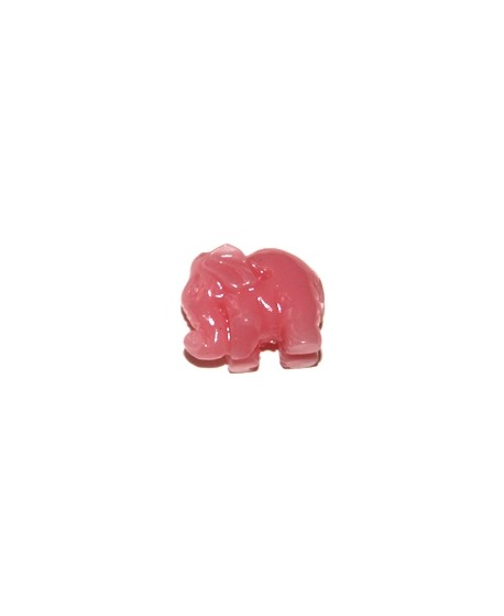 Entre-pieza resina elefantino rosa 10x13 mm, paso 1mm