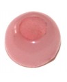 Cuenta resina rosa 2, 7x6mm, paso 4mm