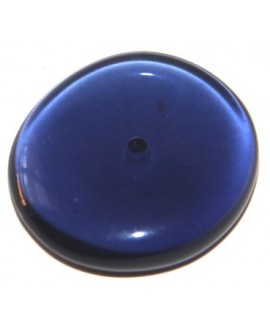 Donut resina plano transparente azul oscuro , 25mm, paso 1mm