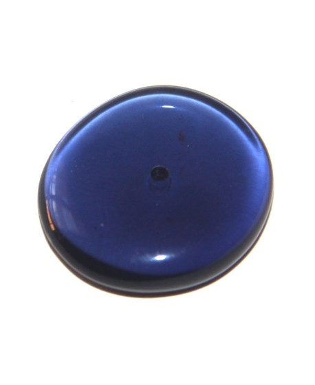 Donut resina plano transparente azul oscuro , 25mm, paso 1mm