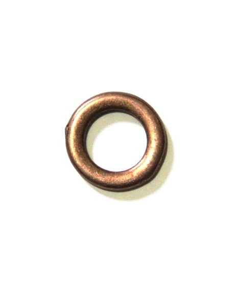 Aro 19x19mm agujero 11,3mm, zamak baño de cobre