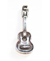 Colgante guitarra española 60mm, zamak baño de plata