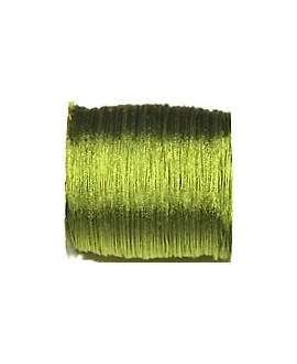 Hilo macramé  0,8mm color olivina, precio por 3 metros