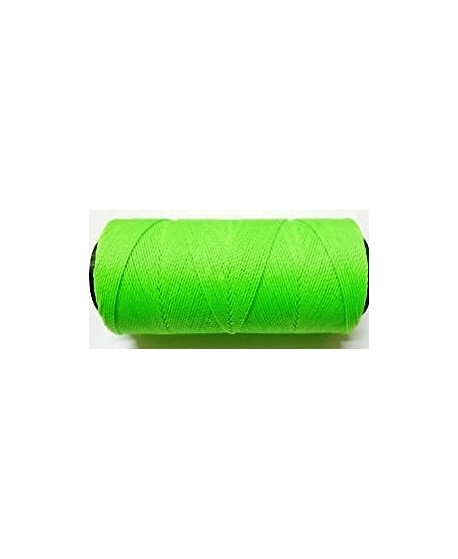 Hilo encerado Brasileño 1mm verde fluorescente, venta por 3 metros