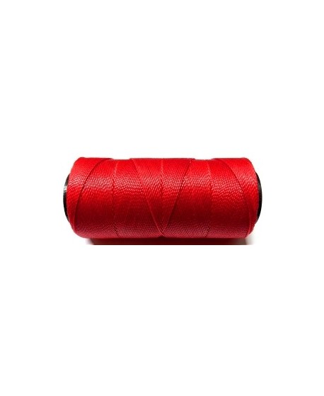 Hilo encerado Brasileño 1mm rojo, venta por 3 metros