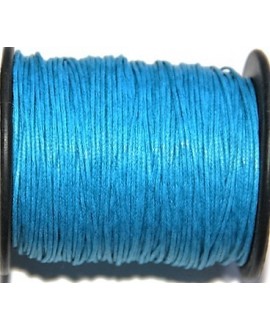 Hilo algodón azul turquesa oscuro 1mm, precio por 5 metros