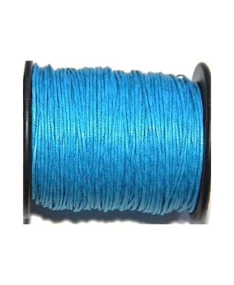 Hilo algodón azul turquesa oscuro 1mm, precio por 5 metros