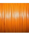 Tira cuero doblado alta calidad 2mm naranja, precio por metro