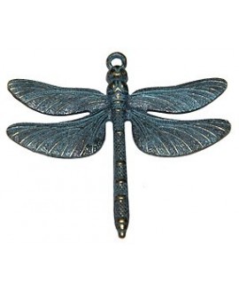 Colgante libélula patinado 60x70mm, precio por 3 unidades