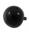 Adorno para pulsera customizable bola irregular 25mm cristal de murano negro con perno