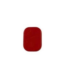 Adorno para pulsera customizable rectángulo 29x21 mm cristal de murano rojo