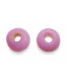 Donut de vidrio rosa 7mm paso 2mm, precio por 20 unidades