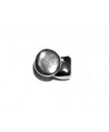 Cierre botón redondo 12mm paso 5x2,5mm, zamak baño de plata