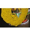 Collar Masai amarillo 29 hilos, 65 cm
